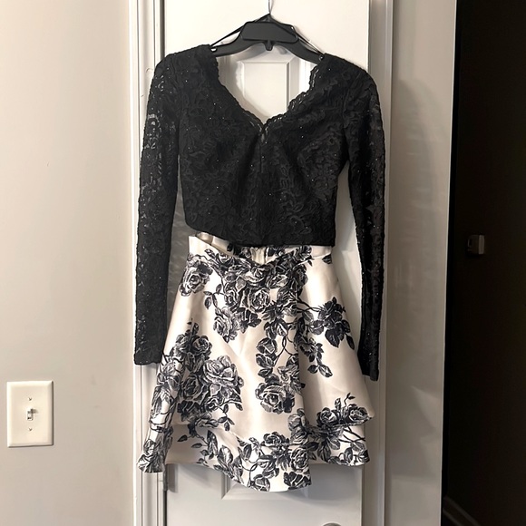 2 pc black and white prose dress size 1 - Picture 1 of 3